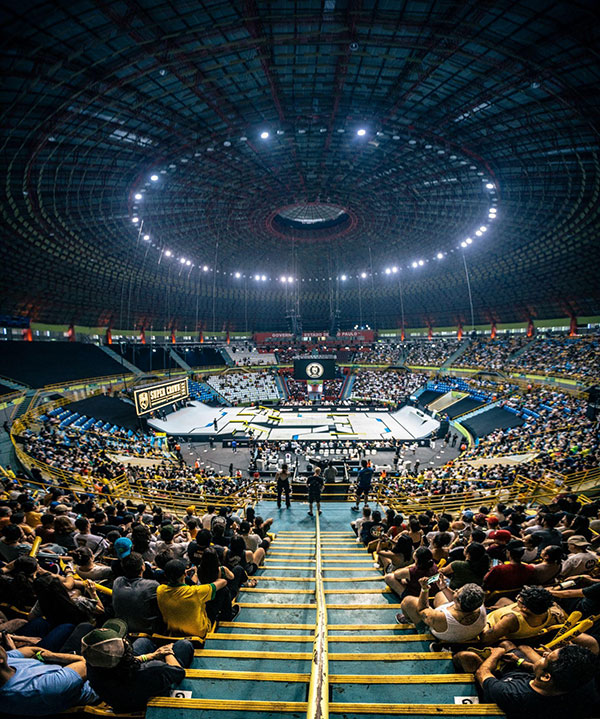 Fãs lotaram o Ginásio do Ibirapuera para o SLS Super Crown 2023  Crédito: Pedro Macedo