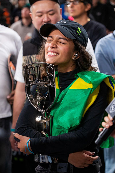 Rayssa conquista sua 11a etapa da SLS e chega para buscar o tricampeonato do Super Crown, em dezembro, em São Paulo - Crédito: SLS