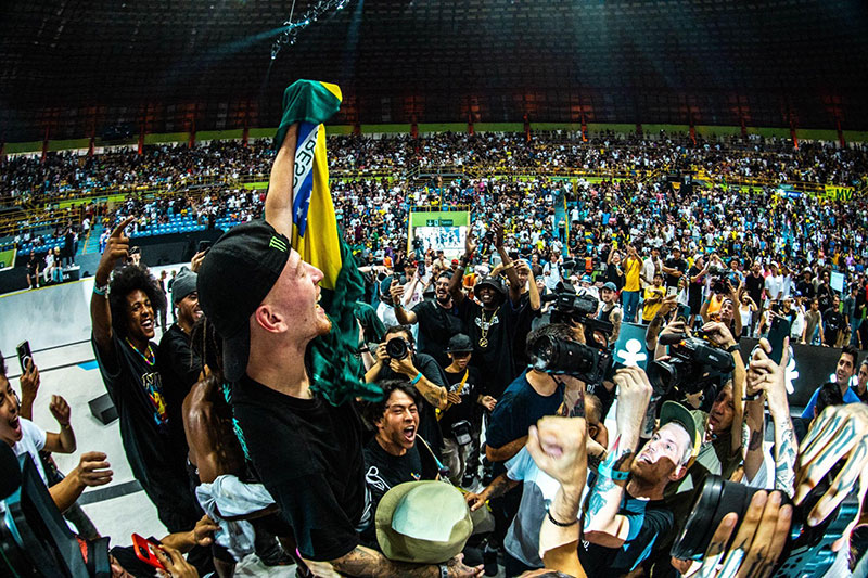 Icônico Ginásio do Ibirapuera recebeu o skate pela primeira vez em 2023  Crédito: Daluz Photo